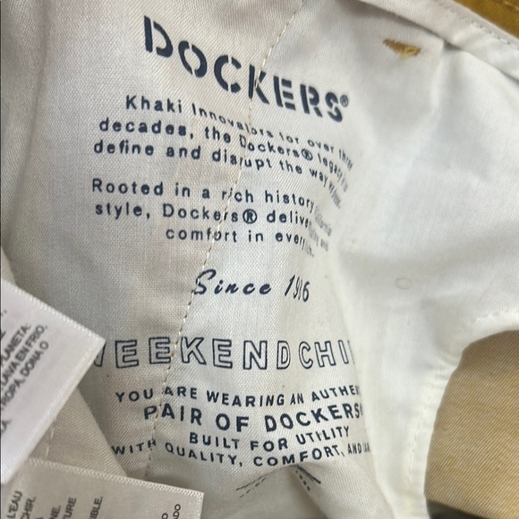 Dockers Yellow Chinos Modern Fit Cotton Blend - Picture 4 of 9